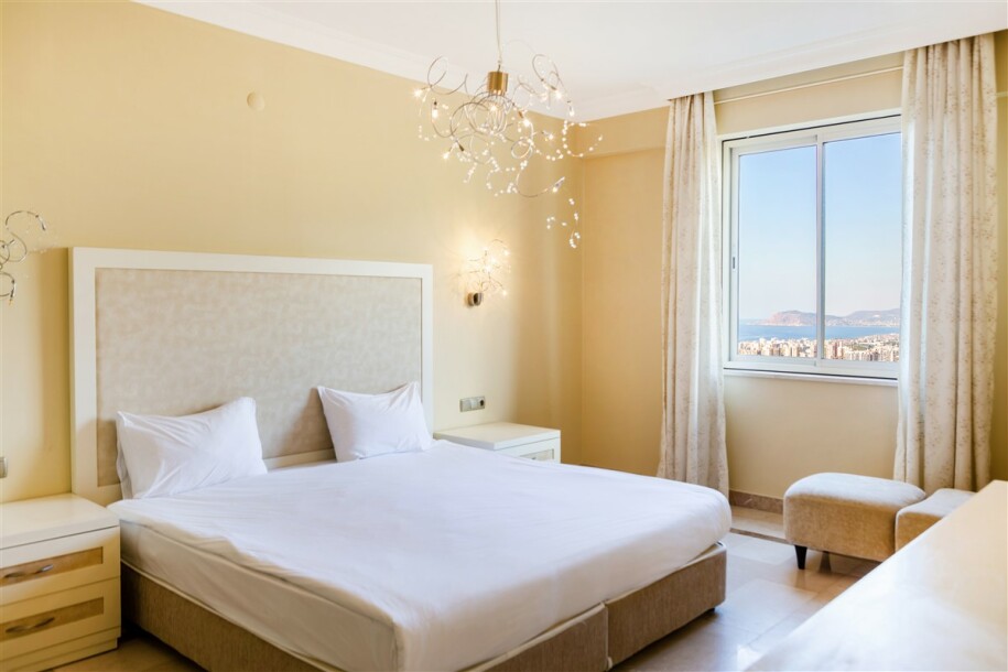 Goldcity'de 2+1 Rezidans, Alanya Kale ve Deniz Manzaralı-3