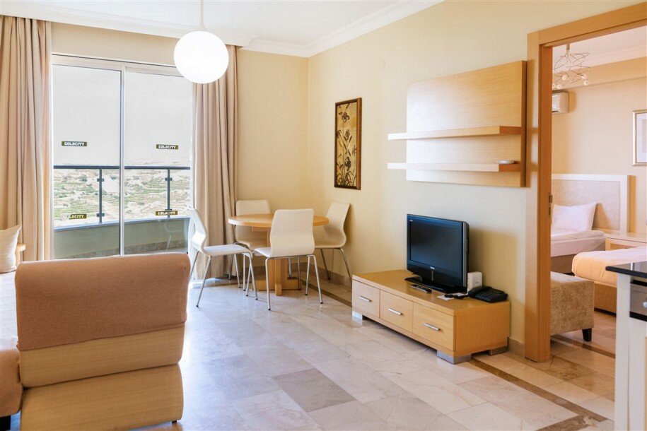 Goldcity'de 2+1 Rezidans, Alanya Kale ve Deniz Manzaralı-8