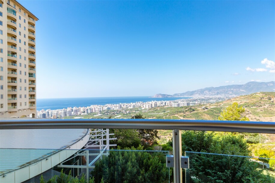 Goldcity'de 2+1 Rezidans, Alanya Kale ve Deniz Manzaralı-1