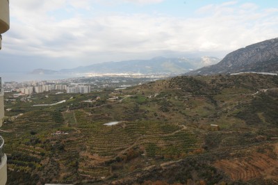 Резеденция в ГолдСити 3+ 1 ,  с видом на Аланью, море и горы Таурус